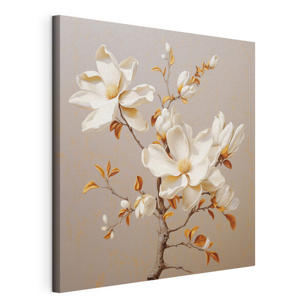 White flowers on a branch White flowers on a branch