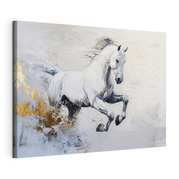 Peinture d'un cheval blanc Tableaux Peinture d'un cheval blanc