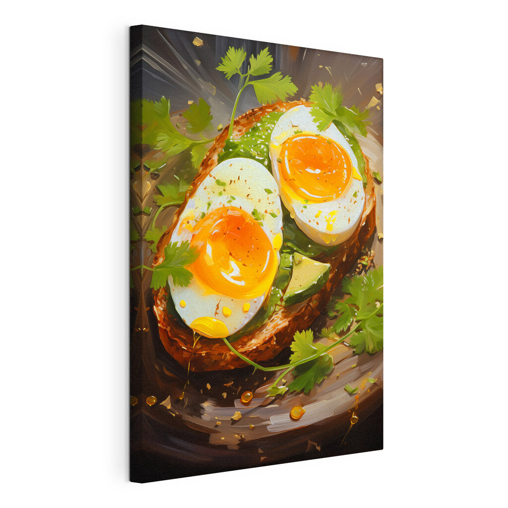 Breakfast delight on avocado toast Breakfast delight on avocado toast