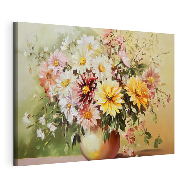 Painting of flowers in a vase Painting of flowers in a vase