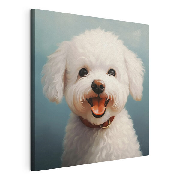 Tableaux Chien blanc avec la bouche ouverte (UGS : s43935) Tableaux Tableaux Chien blanc avec la bouche ouverte (UGS : s43935)