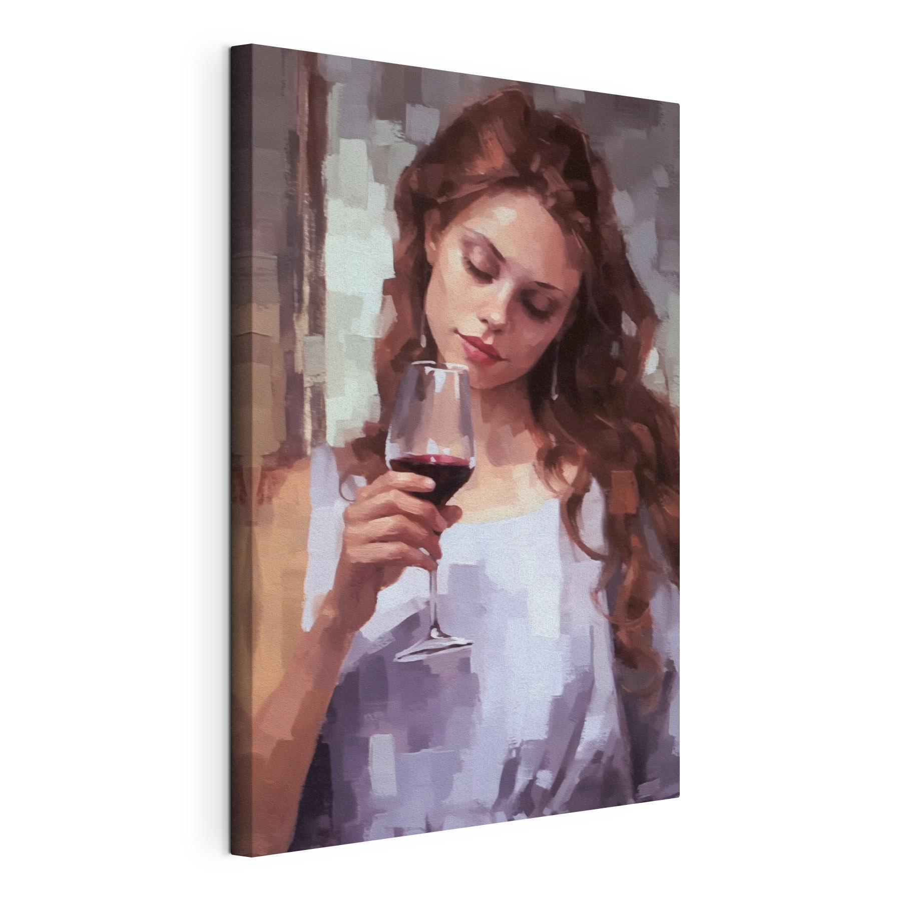 Woman holding a wine glass Woman holding a wine glass