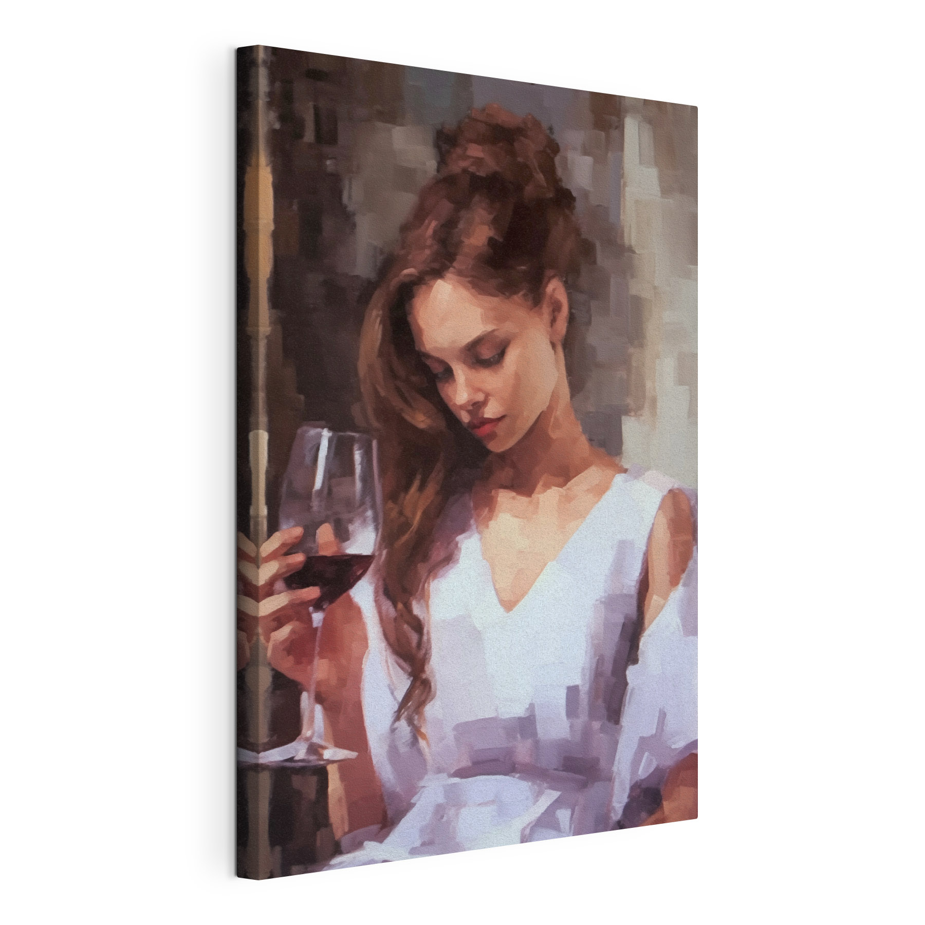 Woman holding a wine glass Woman holding a wine glass