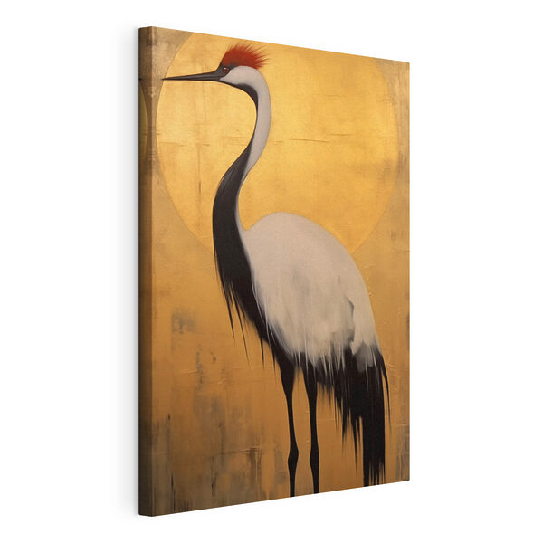 Painting of a crane Painting of a crane