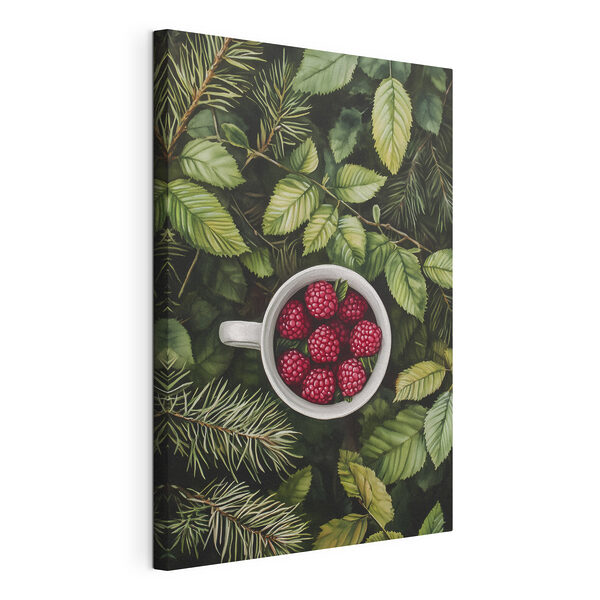 Tableaux Coupe de framboises dans un arbre