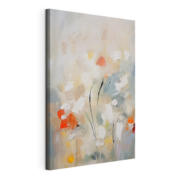 Tableaux Peinture de fleurs sur un mur