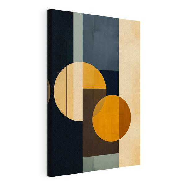 Œuvre d'art colorée avec des cercles et des carrés Tableaux Œuvre d'art colorée avec des cercles et des carrés
