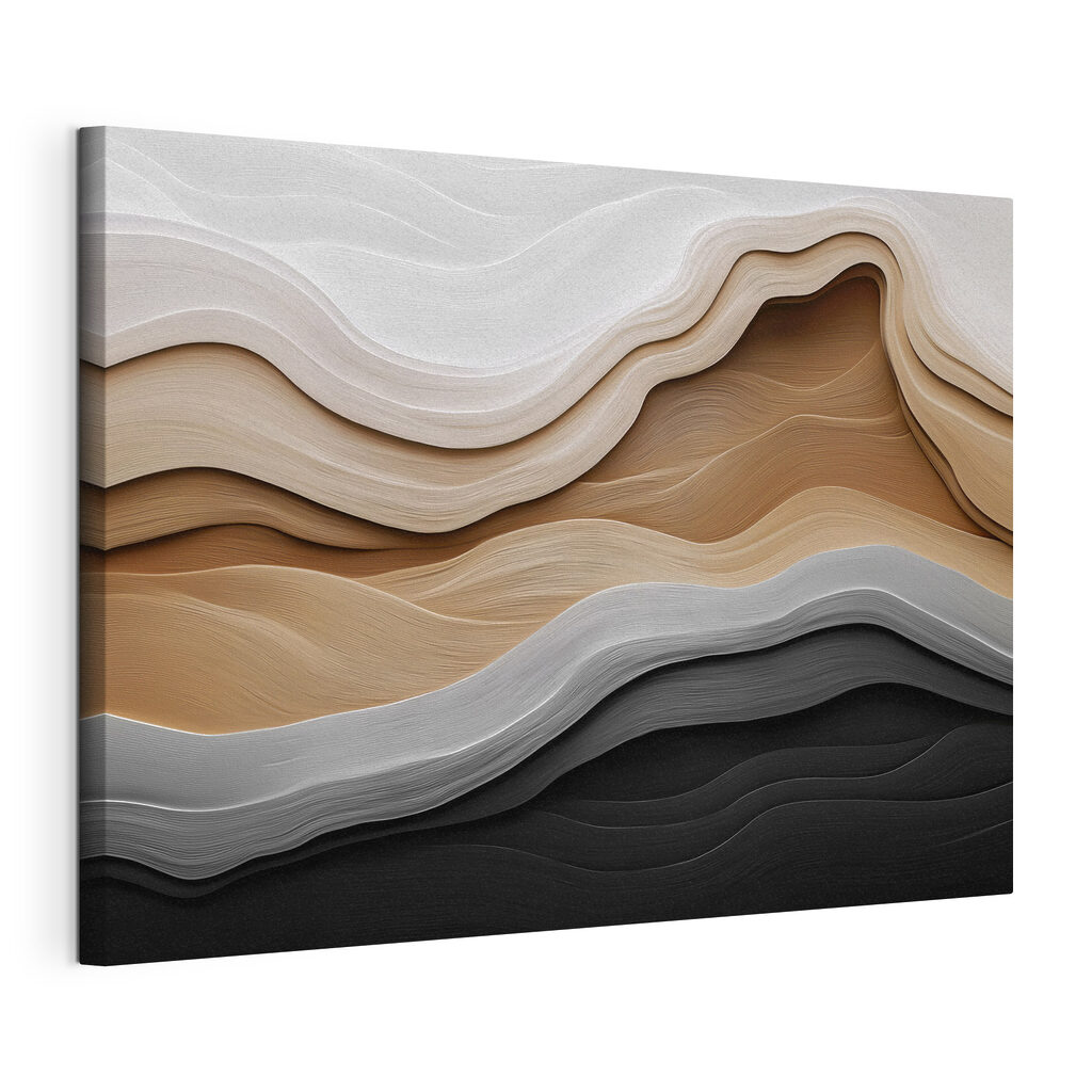 Fluid waves of earthy tones