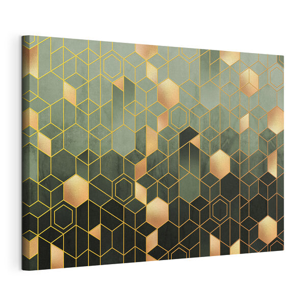 Tableaux Motif d'hexagones et de carrés (UGS : s36602v2) Tableaux Tableaux Motif d'hexagones et de carrés (UGS : s36602v2)