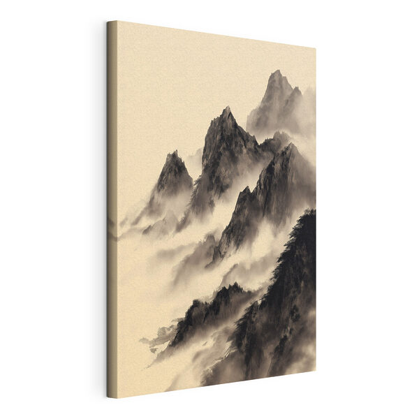 Tableaux Tableaux Chaîne de montagnes dans le brouillard (UGS : s45383)