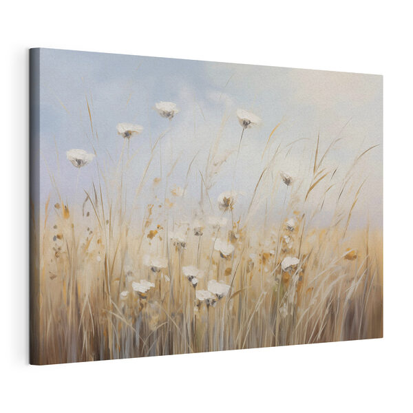 Peinture représentant des fleurs dans un champ Tableaux Peinture représentant des fleurs dans un champ