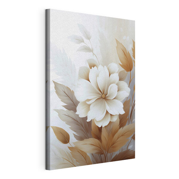 Tableaux Tableaux Fleur blanche aux feuilles brunes (UGS : s45744)