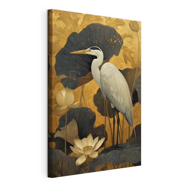 Tableaux Tableaux Peinture représentant un oiseau blanc (UGS : s46148)