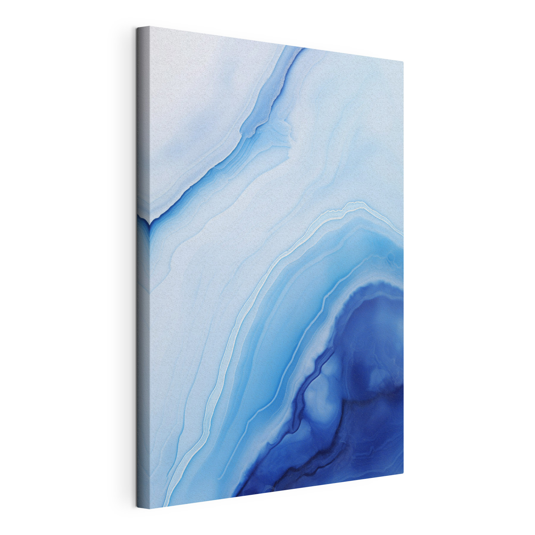 Fluid waves of calming blue tones Fluid waves of calming blue tones