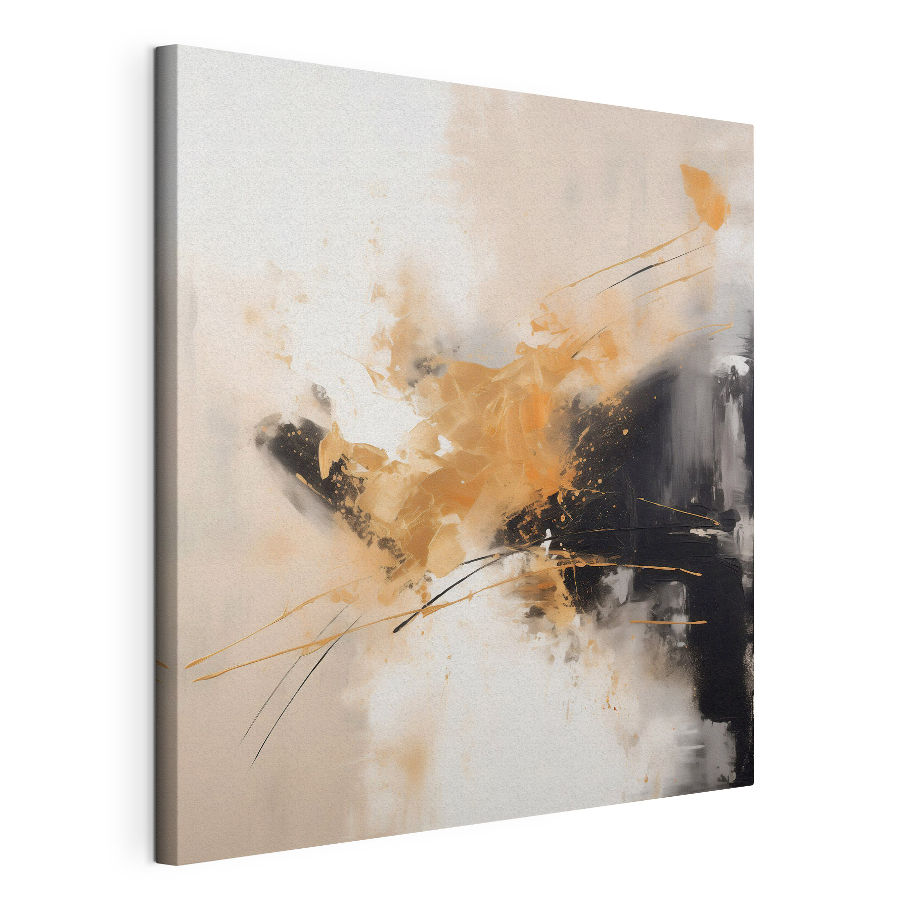 Painting of a black and white wall Painting of a black and white wall