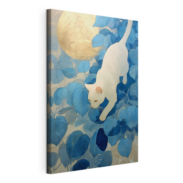 Tableaux Chat marchant sur des feuilles (UGS : s46425) Tableaux Tableaux Chat marchant sur des feuilles (UGS : s46425)