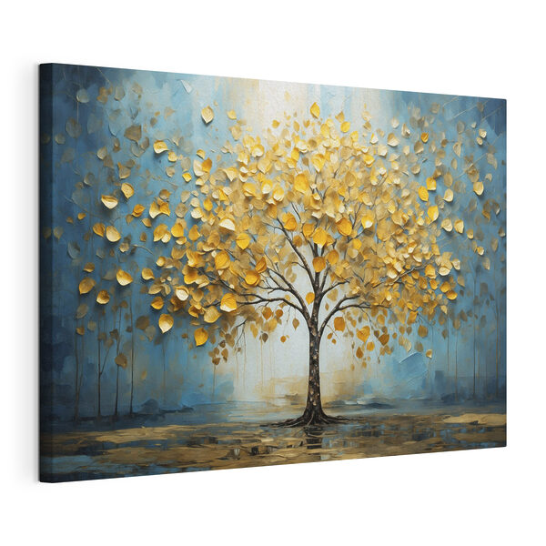 Tableau représentant un arbre aux feuilles jaunes Tableaux Tableau représentant un arbre aux feuilles jaunes