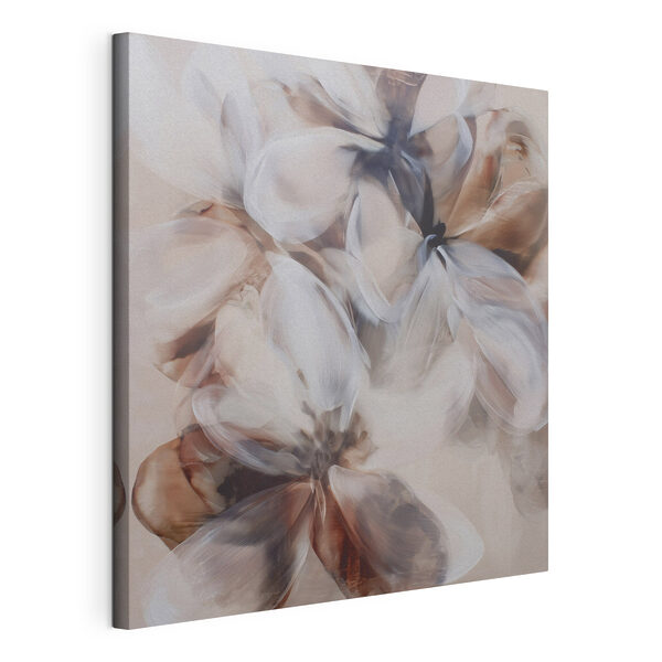 Peinture représentant des fleurs sur un fond blanc Tableaux Peinture représentant des fleurs sur un fond blanc