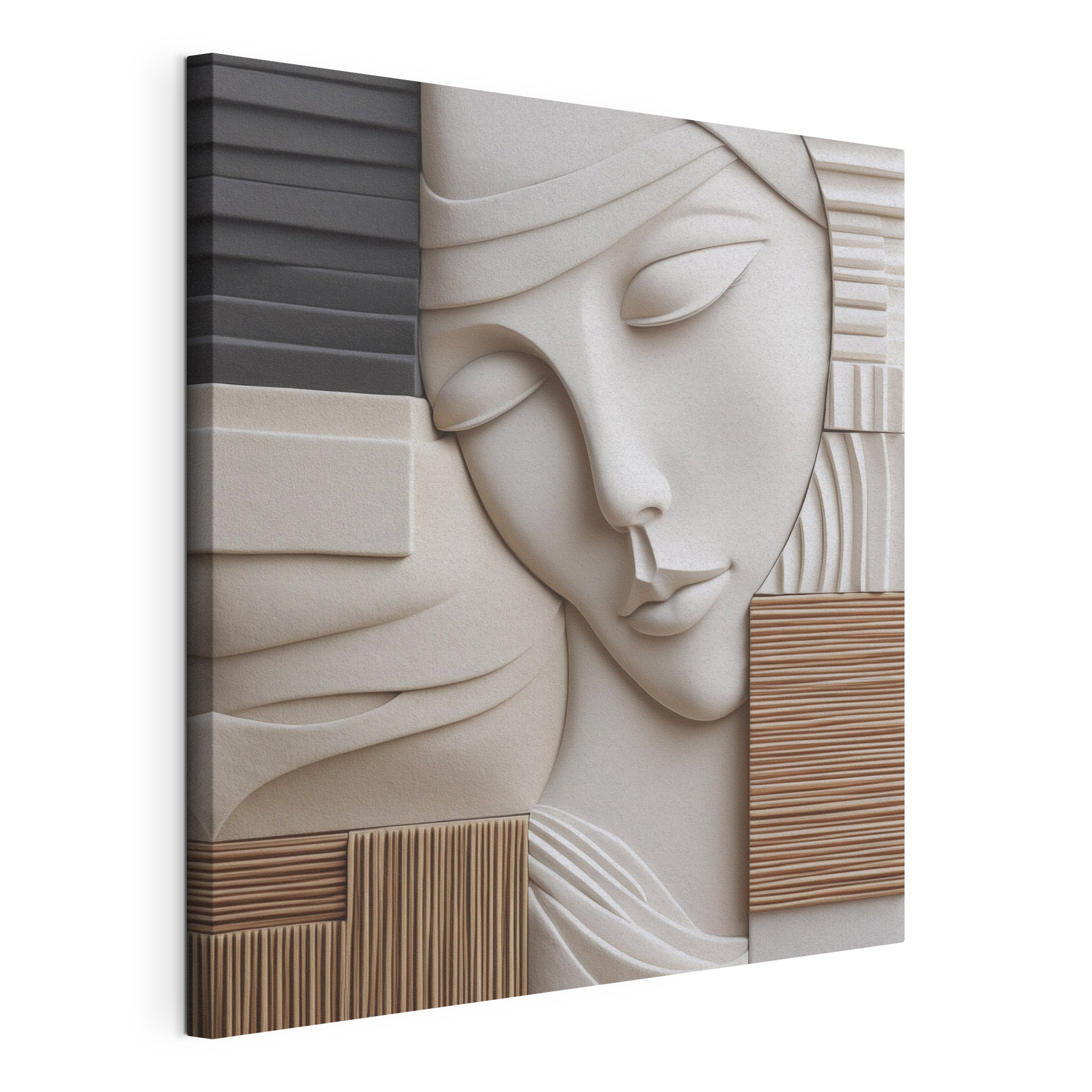 Sculpture of a woman's face Sculpture of a woman's face