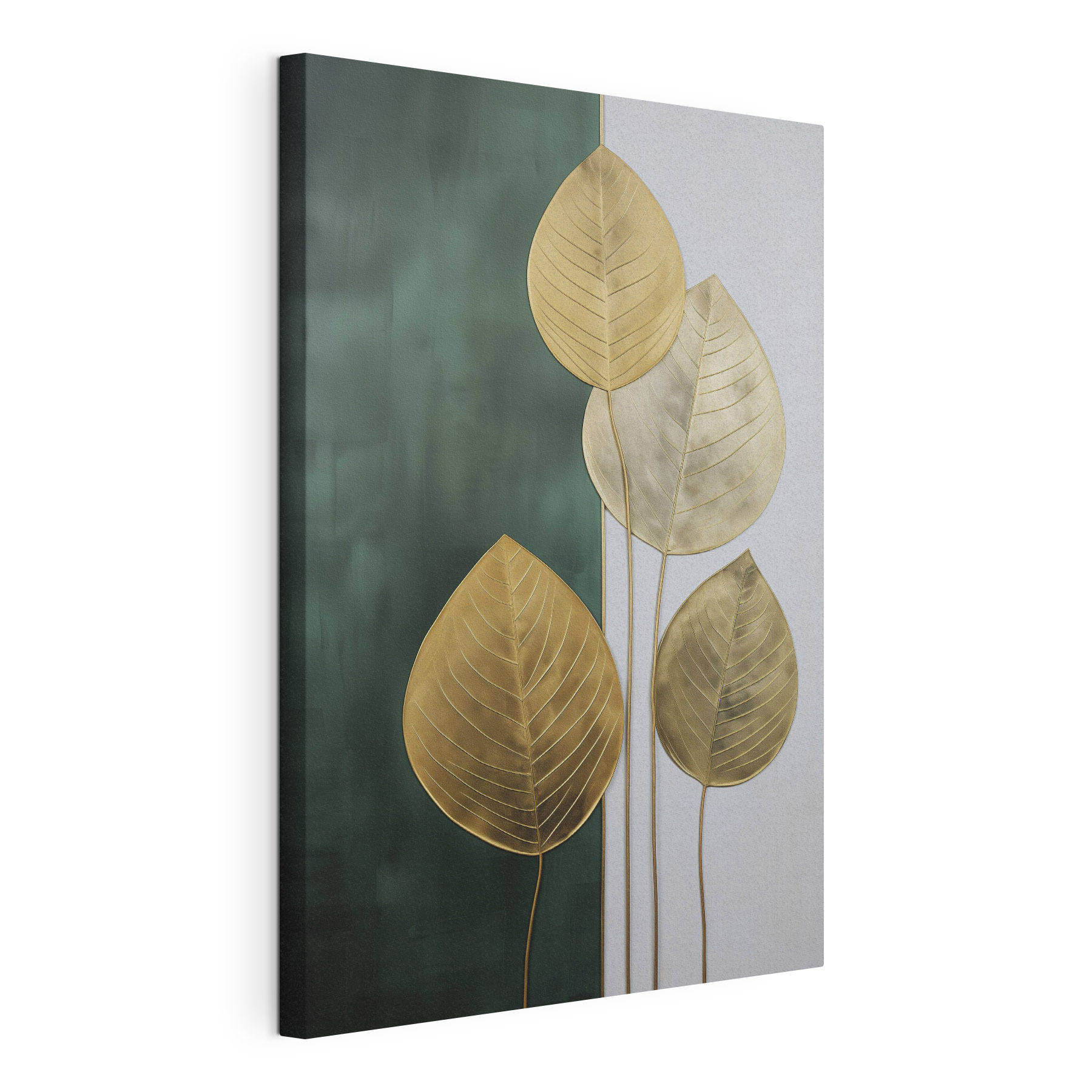 Elegant leaves in harmonious colors