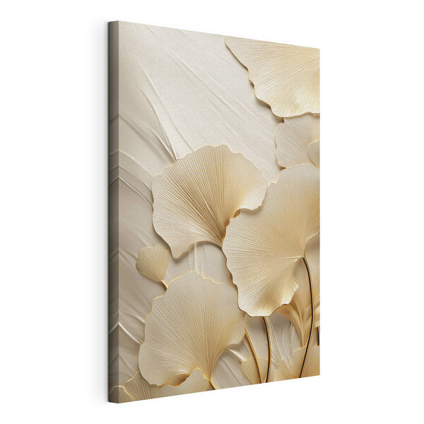 Tableaux Des feuilles élégantes sur un fond délicat