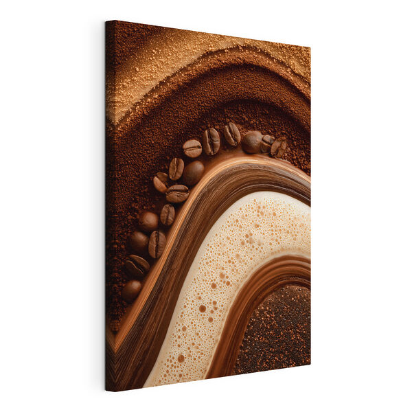 Tableaux Des grains de café et de la poudre de café sur une surface (UGS : s47959) Tableaux Tableaux Des grains de café et de la poudre de café sur une surface (UGS : s47959)