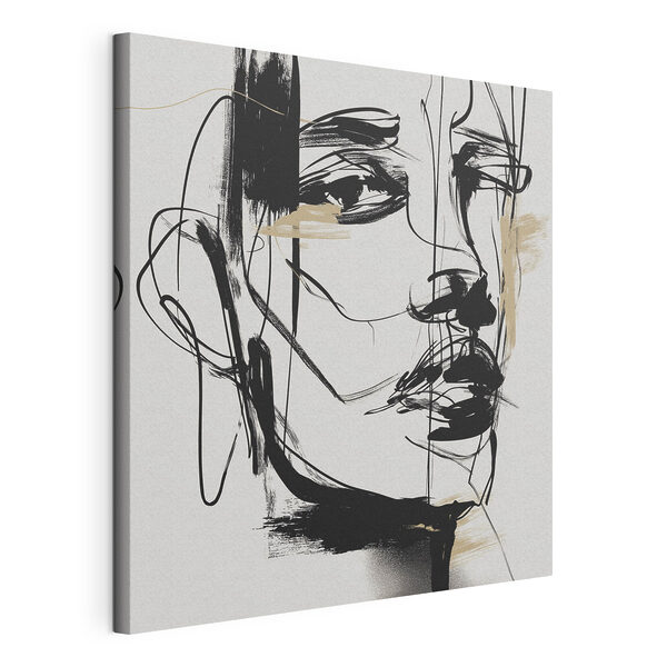 Tableaux Dessin en noir et blanc représentant le visage d'une femme (UGS : s48014) Tableaux Tableaux Dessin en noir et blanc représentant le visage d'une femme (UGS : s48014)