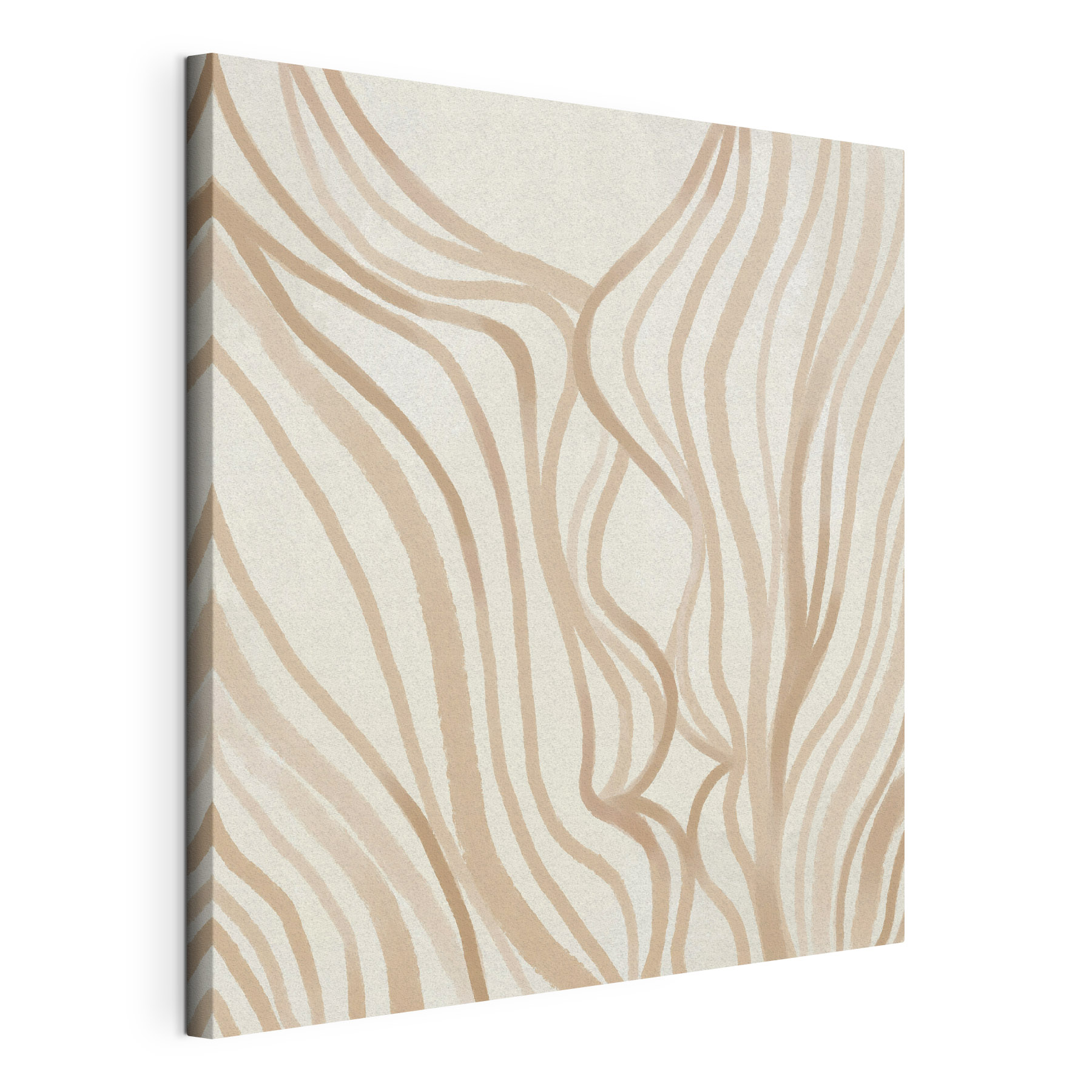 Flowing lines in soft neutral tones