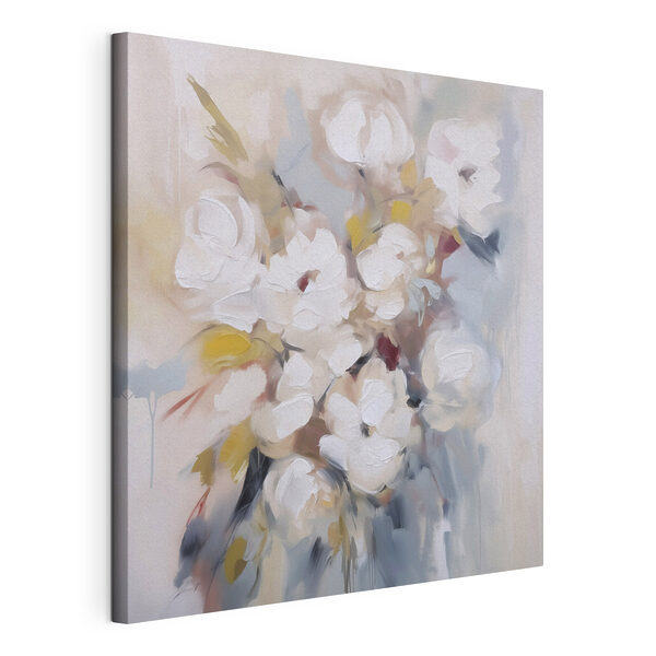 Tableaux Tableaux Peinture représentant des fleurs sur un fond blanc (UGS : s48046)