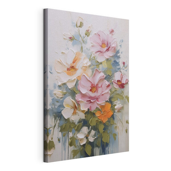 Tableaux Peinture représentant des fleurs sur un fond blanc (UGS : s48057) Tableaux Tableaux Peinture représentant des fleurs sur un fond blanc (UGS : s48057)