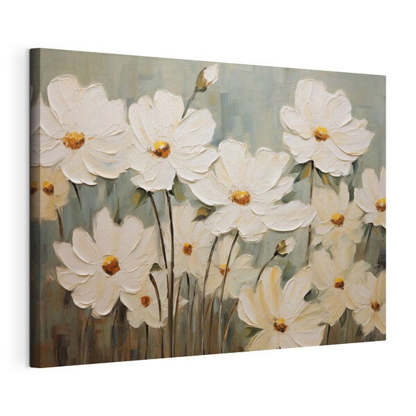 Tableau représentant des fleurs blanches Tableaux Tableau représentant des fleurs blanches