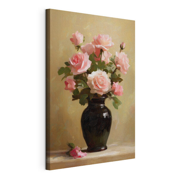 Tableaux Vase avec des fleurs roses (UGS : s48125) Tableaux Tableaux Vase avec des fleurs roses (UGS : s48125)