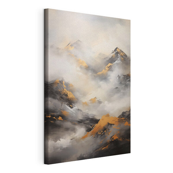 Tableaux Tableaux Peinture représentant des montagnes et des nuages (UGS : s48153)