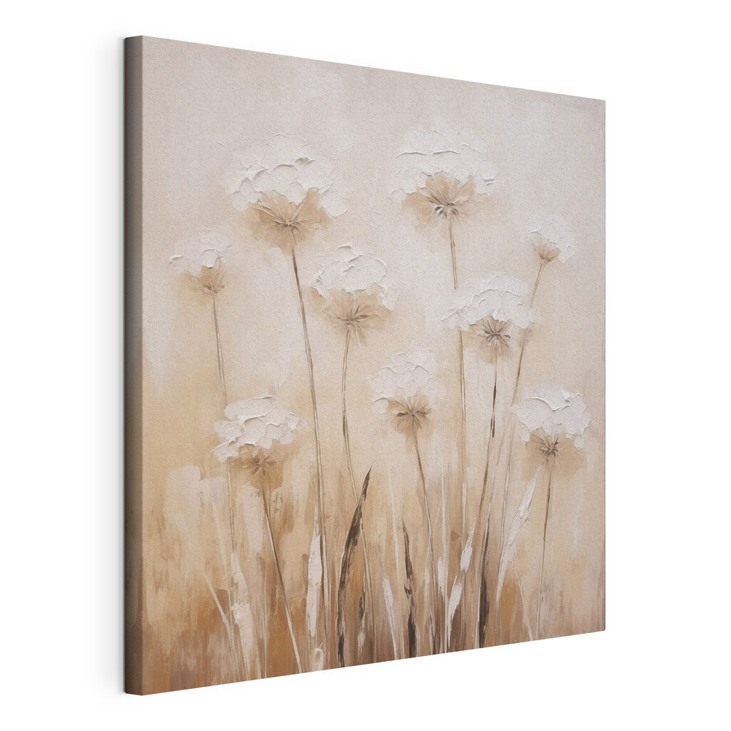 Painting of flowers on a wall Painting of flowers on a wall