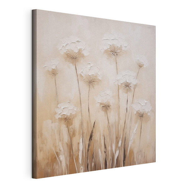 Tableaux Peinture représentant des fleurs sur un mur