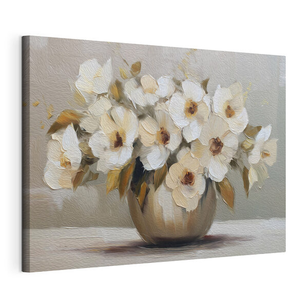 Tableaux Peinture représentant des fleurs dans un vase