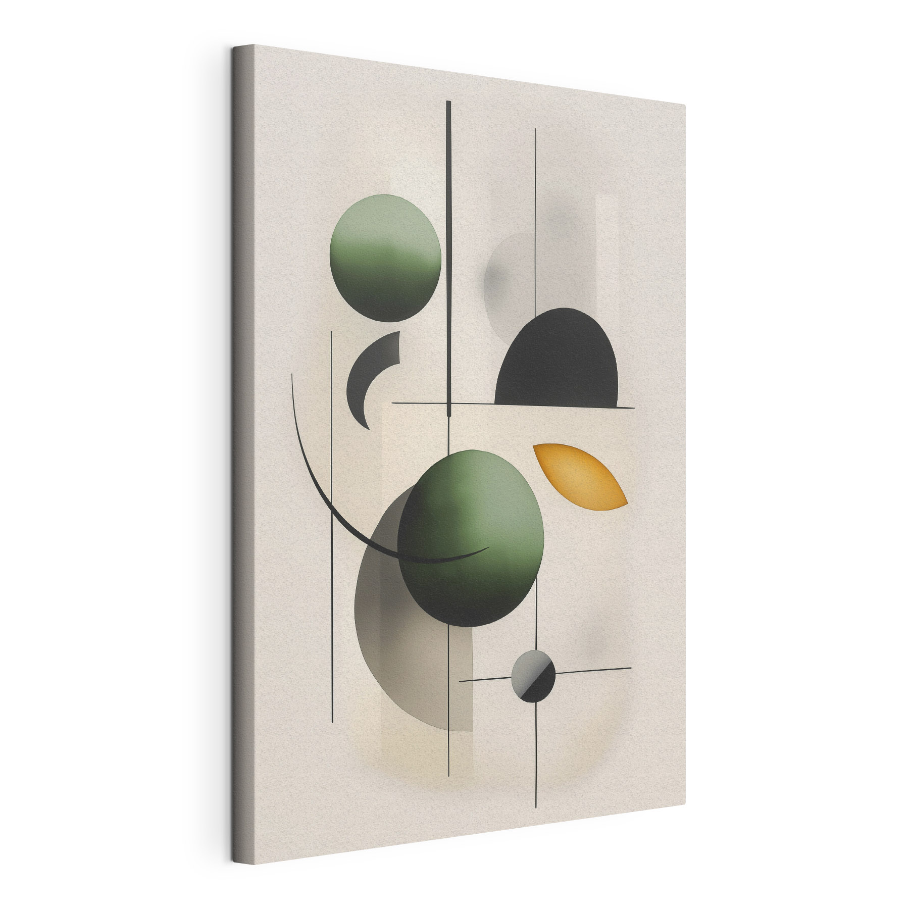 Abstract shapes in harmonious balance