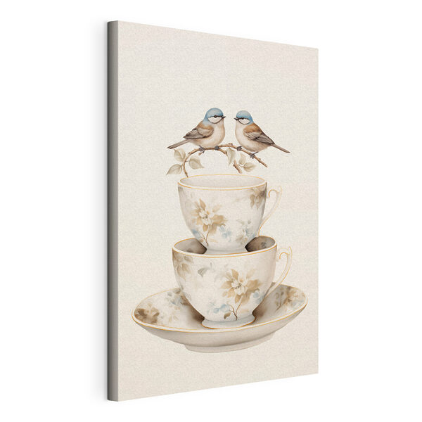 Tableaux Deux oiseaux sur une tasse à thé (UGS : s48347) Tableaux Tableaux Deux oiseaux sur une tasse à thé (UGS : s48347)