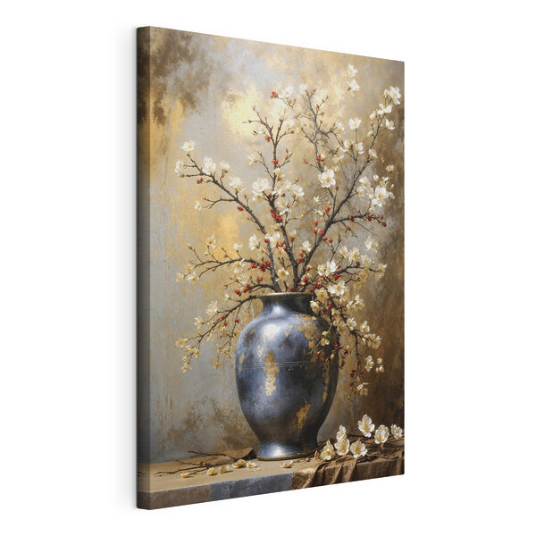 Tableaux Tableaux Vase avec des fleurs blanches (UGS : s48361)