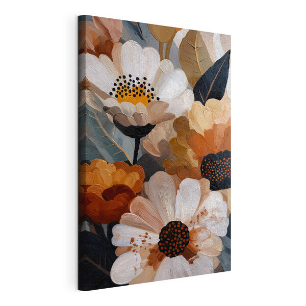 Tableaux Tableaux Des fleurs éclatantes aux teintes chaudes (UGS : s48376)