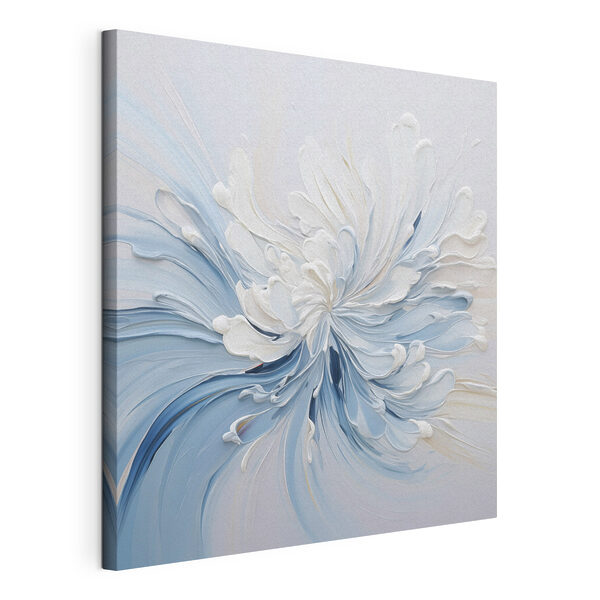 Tourbillons de peinture blanche et bleue Tableaux Tourbillons de peinture blanche et bleue
