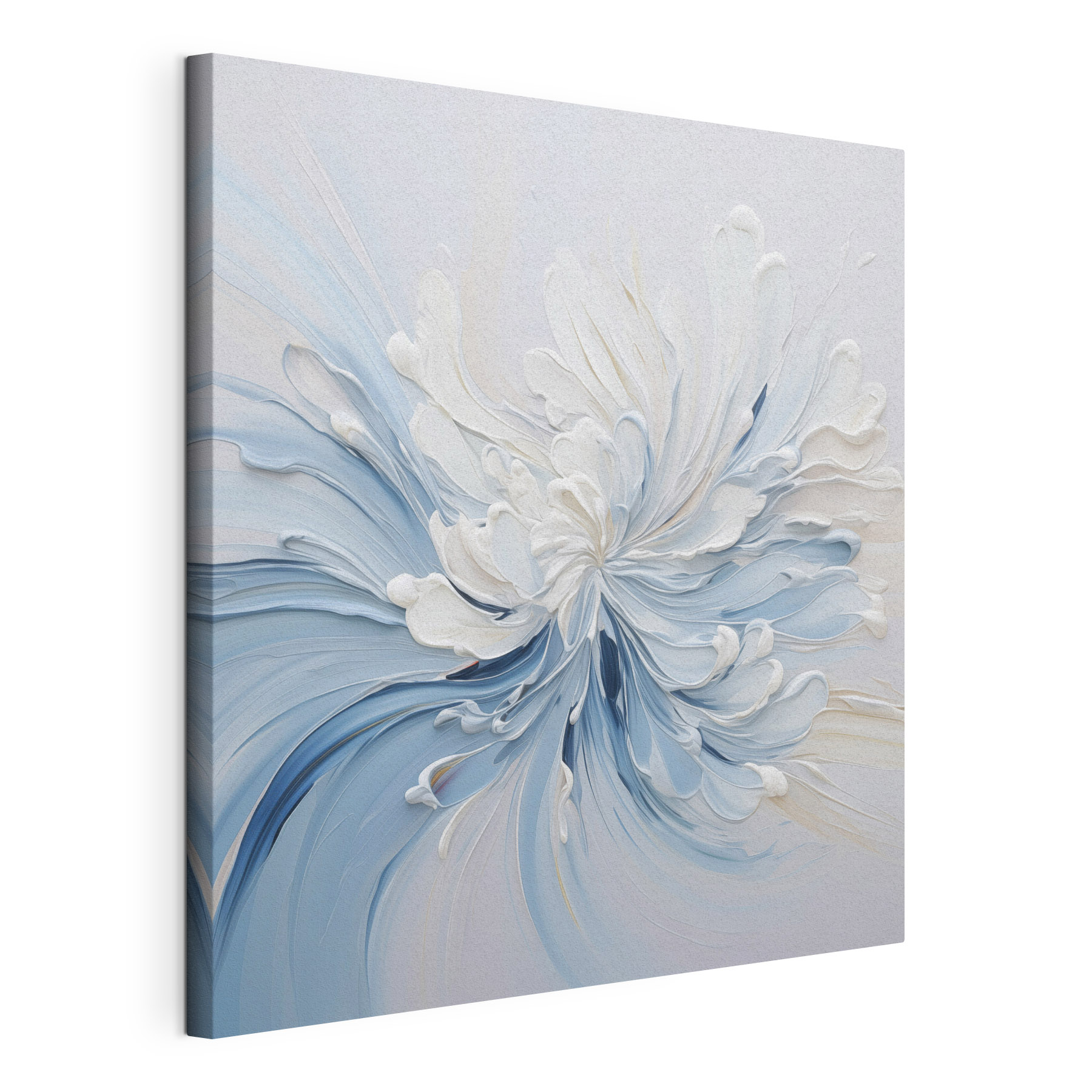 White and blue paint swirls White and blue paint swirls