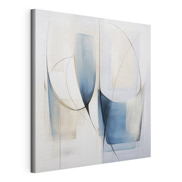 Tableaux Peinture représentant deux formes bleues et blanches (UGS : s48403) Tableaux Tableaux Peinture représentant deux formes bleues et blanches (UGS : s48403)