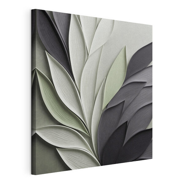 Composition élégante de motifs de feuilles Tableaux Composition élégante de motifs de feuilles