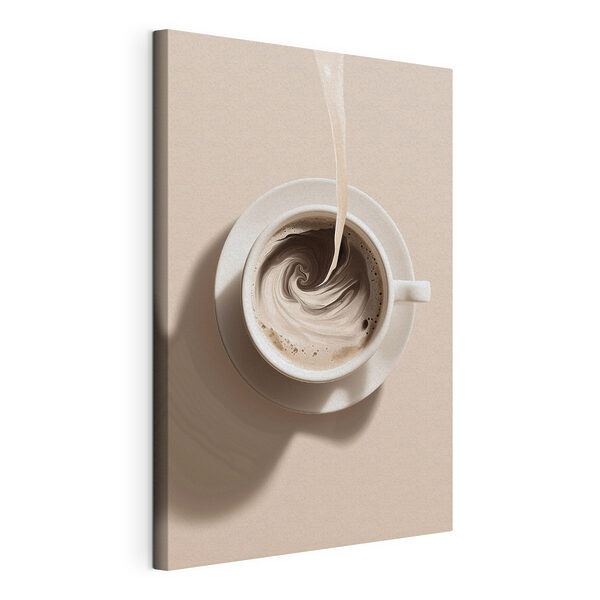 Tableaux Une tasse de café dans laquelle on verse du lait (UGS : s48438) Tableaux Tableaux Une tasse de café dans laquelle on verse du lait (UGS : s48438)
