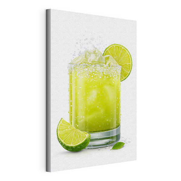 Tableaux Un verre de jus de citron vert avec des glaçons et des rondelles de citron vert (UGS : s48446) Tableaux Tableaux Un verre de jus de citron vert avec des glaçons et des rondelles de citron vert (UGS : s48446)
