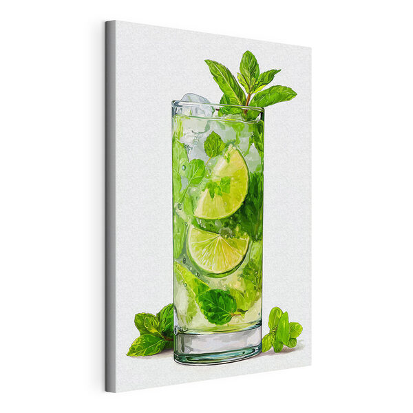 Tableaux Verre contenant une boisson et des citrons verts (UGS : s48462) Tableaux Tableaux Verre contenant une boisson et des citrons verts (UGS : s48462)