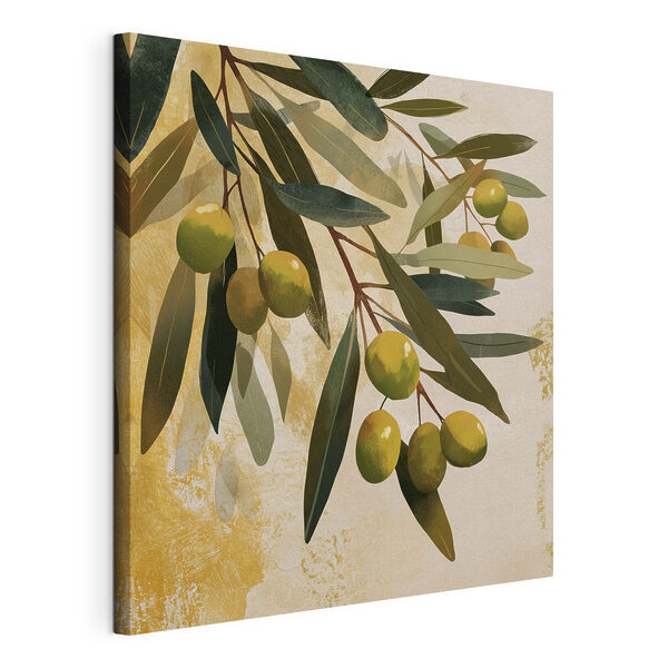 Tableaux Tableaux Des olives vertes sur une branche (UGS : s48464)