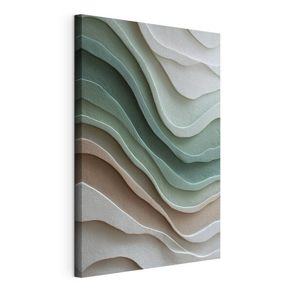 Tableaux Des vagues aux teintes douces et naturelles (UGS : s48474) Tableaux Tableaux Des vagues aux teintes douces et naturelles (UGS : s48474)