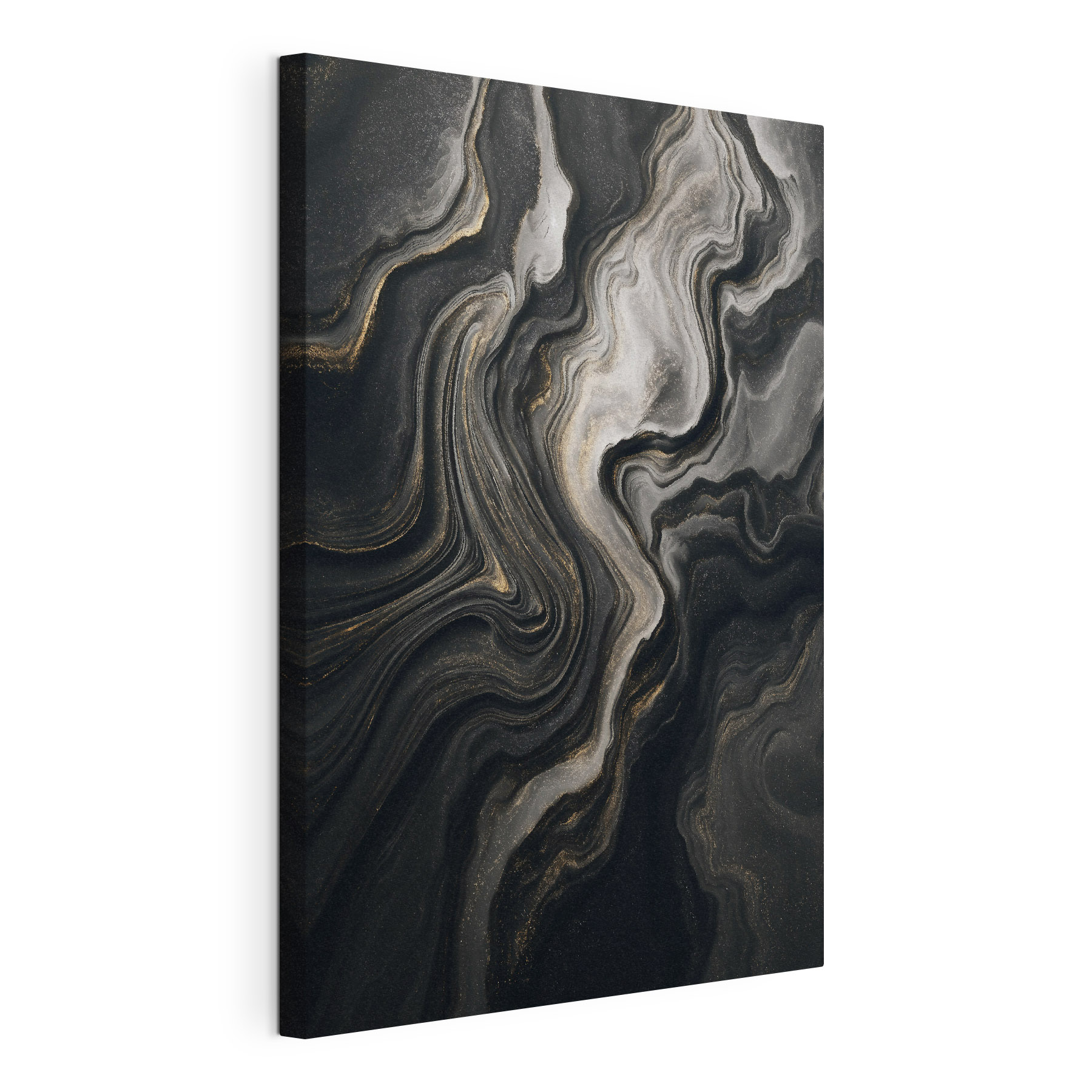 Black and white marbled surface Black and white marbled surface